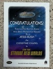 Star Trek Connections Incentive Box Autograph Jess Bush As Christine Chapel Card