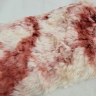 Pink   White Tie Dye Mohair Fur Fabric  20 X 32 Inches  Shy 1 2 Yard