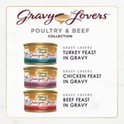 Purina Fancy Feast Gravy Lovers Wet Cat Food - Chicken  Turkey   Beef  3oz 24ct