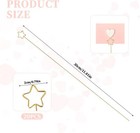 20 Pcs Floral Card Holder Picks Gold Star Picture Sticks For Centerpiece  Pho   