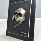 Vintage Phantom Of The Opera Pewter Mask Sculpture Rod Peters 1986 Handmade
