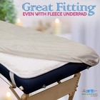 Massage Table 100  Double Brushed Cotton Flannel Sheet Set 3 Pcs Natural Color 
