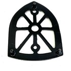 Antique Sad  Flat Iron Trivet Stand  Unsigned  Gate Marks   Black Restored 1800s