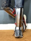 Handmade Steel Knight Leg Armor  Medieval Gothic Greaves   Sabatons
