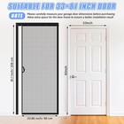 Retractable Screen Door W  Sliding Track Fits Door Size 33  X 80  Curtain Size