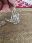 Vintage Set Of 3 Big And One Smaller Spun Glass  Christmas Ornaments - Birds