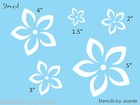 Beach Stencil Tropical Flower Plumeria Hawaii Garden Porch Deck Diy Craft Signs