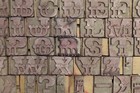 A To Z 36 Letterpress Wood wooden Hand-carved Matrices For Type English  wmt-050