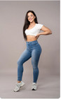 Fit Jeans Womens Medium Blue High Rise Skinny Stretch Minimalist Curvy Athletic