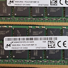 Lot Of 12 - 16gb Micron 2rx4 Pc4-17000 Ddr4-2133p Mta36asf2g72pz Ecc Server Ram