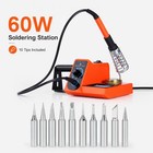 110v  Soldering Iron Station Kit Smd Rework Desoldering Repair Tool Led Display