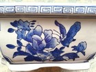 Beautiful Chinoiserie Blue   White Butterfly Octagon Pot Planter Footbath