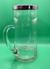 Vintage Mcm Atomic Starburst   etched Glass 10    Cocktail Pitcher Guc Nice Retro