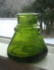 Antique Olive Green Carter s 1897 Made In U s a Cone Ink Bottle