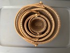 Vintage Oval Nantucket Baskets Nested Set Of 4 Nautical Home Decor 