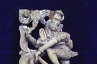 Wooden Carved Meenakshi Panel Old Vintage Antique Home Decor Collectible