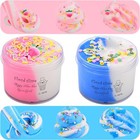 2 Pack Cloud Slime Kit With Blue Cake And Pink Peachybbies Charms  Scented Diy S