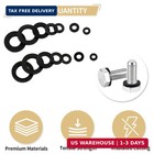 750pcs Nylon Flat Washers Assortment Kit  7 Sizes M3-m12 Black