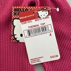 Hello Kitty Rhinestone Hot Pink Thermal Top Long Sleeve Size Girls 4 Fairy Nwt