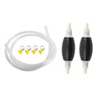 For Manual 2 Way Suction Pump Fuel Gas Oil Water Fluid Transfer Siphon Tool