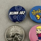 Vintage Lot Of 3 Blink 182 Y2k Era Small 1  Round Pinback Button  61203
