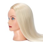 26-28in Long Hair Mannequin Training Head Cosmetology Styling Doll Clamp Stand