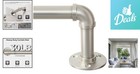 Elegant Industrial Curtain Rod 72 -144  With Heavy-duty Brushed Nickel Finish