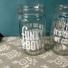 Funky Bow Brewery And Beer Company Maine Mason Jar Drinking Pint Glass Set Of 2 