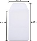 5pcs White Pocket Protector For Hospital Office Pen Leaks  Pvc Pocket Protectors