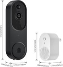 1080p Video Doorbell Camera Wireless With Chime  Ai Human Detection  2-way Audio