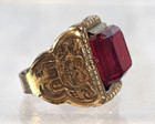 Vtg Captain Midnight Mystic Sun God Aztec Kids Premium Toy Ring Ovaltine 1940s