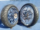 Harley Chrome 21  F 18  R Prodigy Wheels Shinko Tires Rotor 09-23 Road Glide