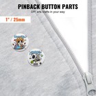 Vevor 1  25mm Button Badge Parts Supplies 500 Sets Maker Machine Not Included