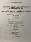 Chicago Broadway Souvenir Program Bob Fosse Kander Ebb Musical Theatre