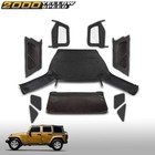 Black Soft Top Fit For 2007 2008 2009 Jeep Wrangler Jk 2-door W  Tinted Windows