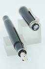 Pelikan M405 Black   Chrome Fountain Pen - 14ct M Nib - Two-chick   C  2000