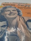 Vintage Piano Sheet Music Did I Remember Jean Harlow Cary Grant Franchot Tone 36
