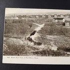 Fort Riley Kansas Ks Rppc Photo Postcard Bird s Eye View Of Marching Army 1908