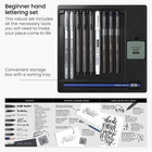 Hand Lettering Pens Set Of 12     Calligraphy And Brush Pens With Guidebook  Penci
