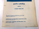 1972 Chrysler Outboard Ob1721 Parts Catalog For Power Trim Unit Ob 1721
