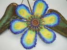 Vintage Curtis Jere Copper Enamel Flower Mid Century