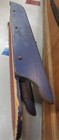 Antique Vintage Solid Wood Snowboard Sled Primitive Red White Blue Ice Sled Bob