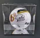 Cristiano Ronaldo Real Madrid F c   Ball Hand Signed Coa Free Shipping Worldwide