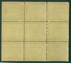 Canal Zone  us  1906 Map Of Panama Surch  1c 20c Vlt Sc 16 Mint Mh nh Block Of 9