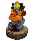 Wee Forest Folk Rc-3 Bird Watcher Raccoon- Blue  Forget-me-not  retired Vintage 