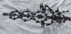 Vintage Large Iron Wall Sconce 3 Candle Light So Unique Inside outside Decor 42 