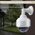Dummy Security Camera Fake Cctv Dome Camera Ip54 Outdoor With Sticker