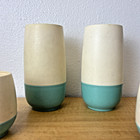 Vintage Bopp Decker Vacron Tumblers   Cups Mcm Blue Set
