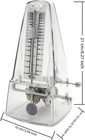 Nalu Metronome - Classic Mechanical Wind-up Design With Bell For Piano  Guitar