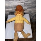 Vintage Papa Berenstain Bear Plush 15 Inch Stuffed Animal Yellow Plaid Shirt Hat
